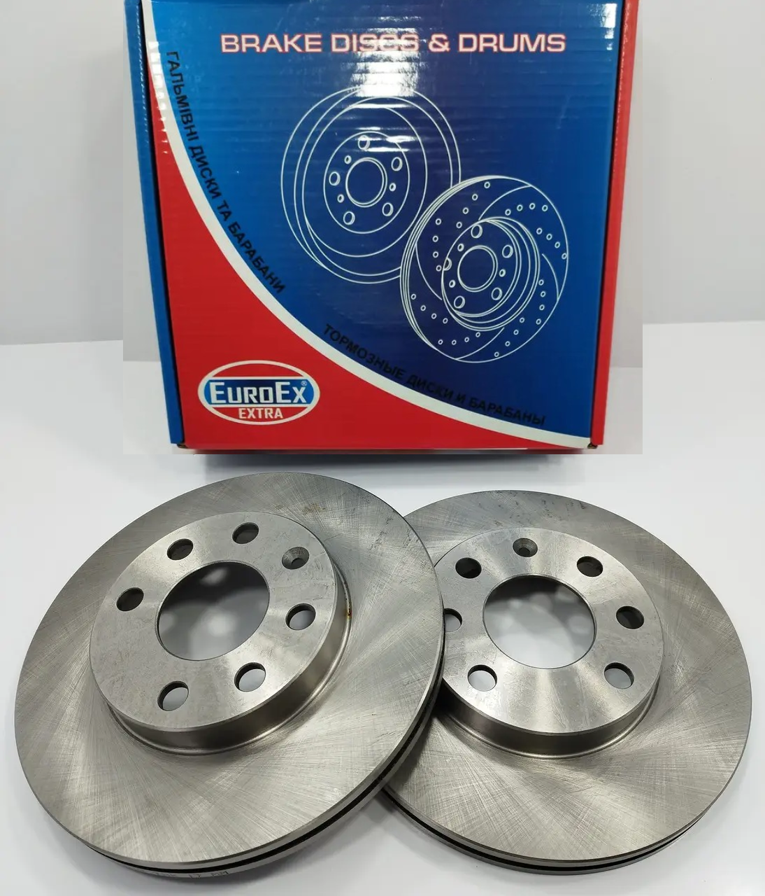 Диск гальмівний передній (к-т 2 шт.) R14 Ланос 1,6 EuroEx Угорщина, фото 1