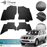 Коврики в салон Nissan Pathfinder III (R51) 2010-2015 Комплект из 4-х ковриков Стингрей