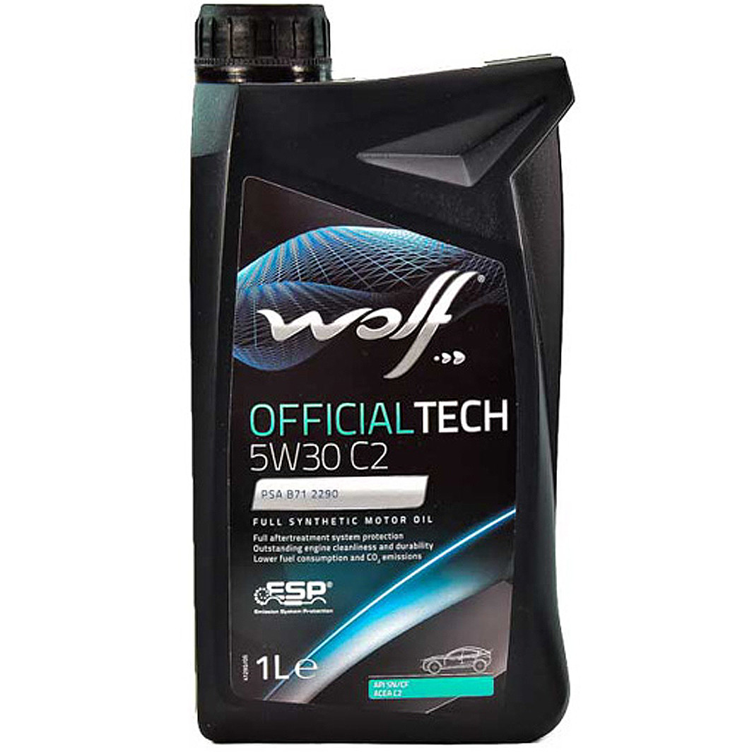 Wolf Officialtech C2 5W-30 1 л, (8308918) моторна олива, фото 1