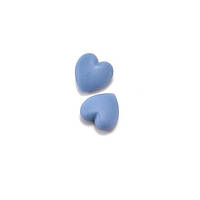 Фиксаторы - стопперы заушников для очков ( сердечки синие )