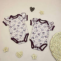 Боді для новонародженої дівчинки з м’якої тканини стрейч-кулір