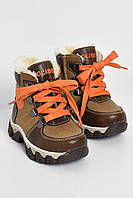 Ботинки детские зима коричневого цвета 173982L