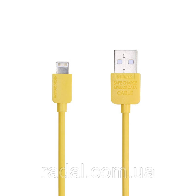 УЦ Кабель Remax RC-006i USB Lightning Light 1м жовтий Пошкоджена упаковка
