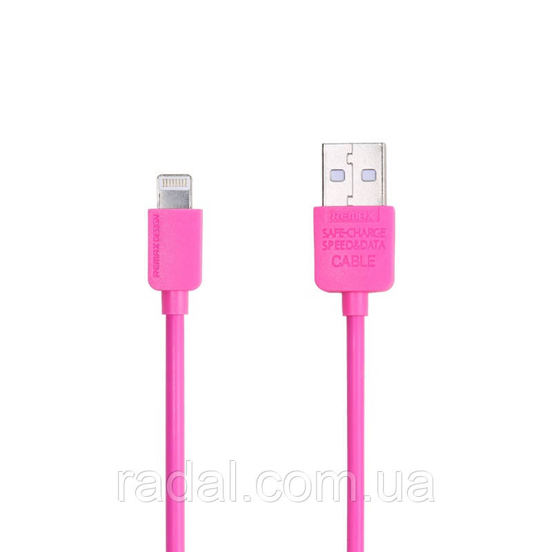 УЦ Кабель Remax RC-006i USB Lightning Light 1м рожевий Пошкоджена упаковка
