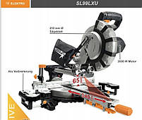 Пила торцювальна Woodstar SL99 LXU з протяжкою довжиною до 340 мм та глибиною різу 65 мм, фото 3