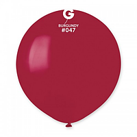 Повітряна куля бургундій 19" (48 см) - 10 шт., Gemar