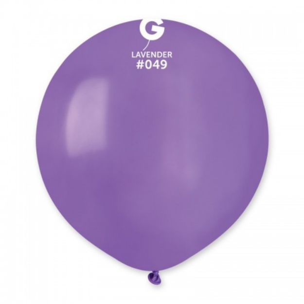 Повітряна куля лавандова 19" (48 см) - 10 шт., Gemar