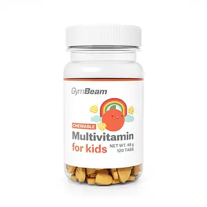 Вітаміни для дітей GymBeam Chewable Multivitamins for Kids 120 жув. таб.