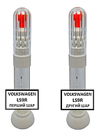 Реставрационный карандаш - маркер от царапин на автомобиле VOLKSWAGEN код LS9R (GLETSCHERWEISS PERLEFEKT)24 мл