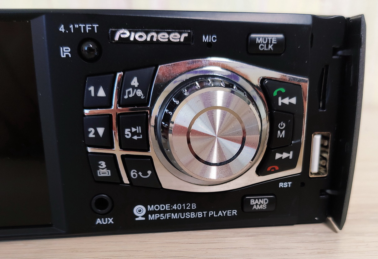 Видео автомагнитола Pioneer 4012D! 2 флешки, Bluetooth, 200W, FM, AUX, КОРЕЯ MP5 + ПУЛЬТ НА РУЛЬ - фото 7 - id-p1122751355