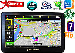 Потужний GPS-навігатор Pioneer 7" PI718. 8Gb / 800MHz / 256Mb / IGO + Navitel + Сітігід