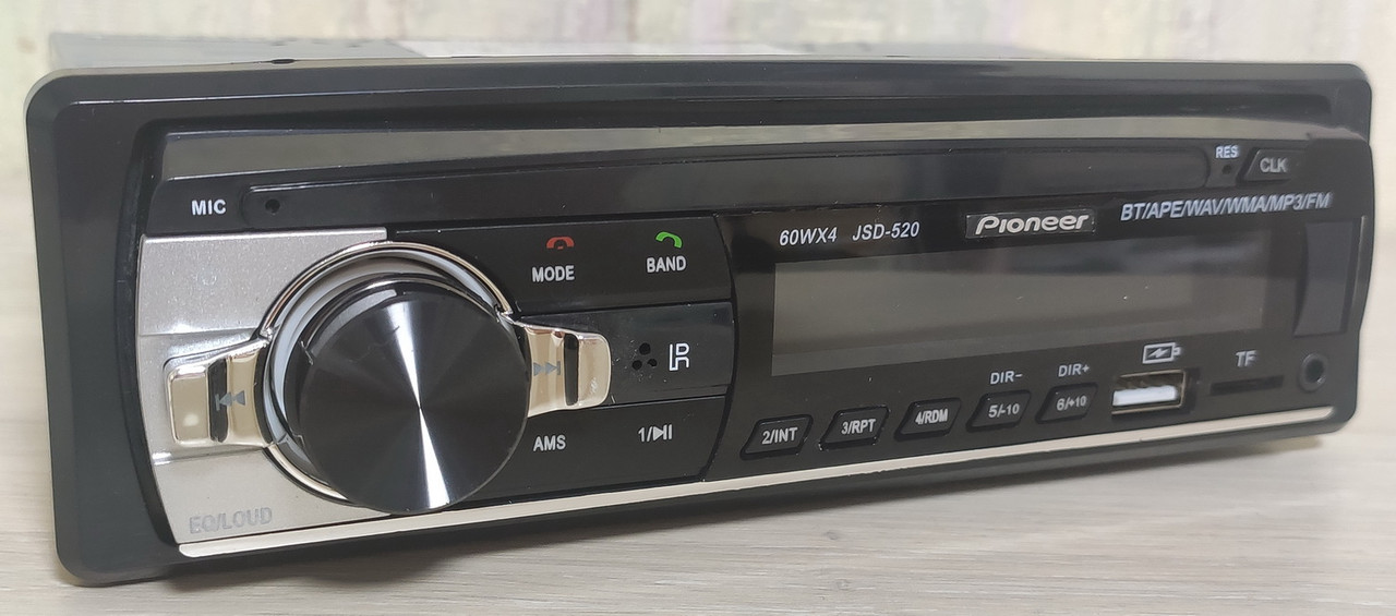 ХИТ автомагнитола Pioneer JSD-530 2USB,SD,MP3,FM, 4x60W Bluetooth (240W) 3 ФЛЕШКИ ISO блютуз - фото 3 - id-p1378636403