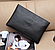Великий чоловічий шкіряний клатч барсетка чорний, фото 8