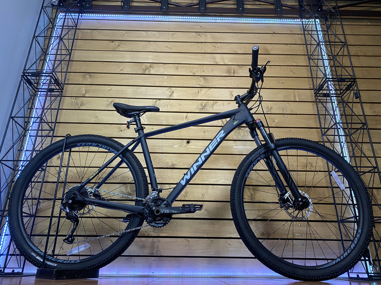 Велосипед гірський спортивний 29" WINNER SOLID-GT чорний на зріст 170-185 см