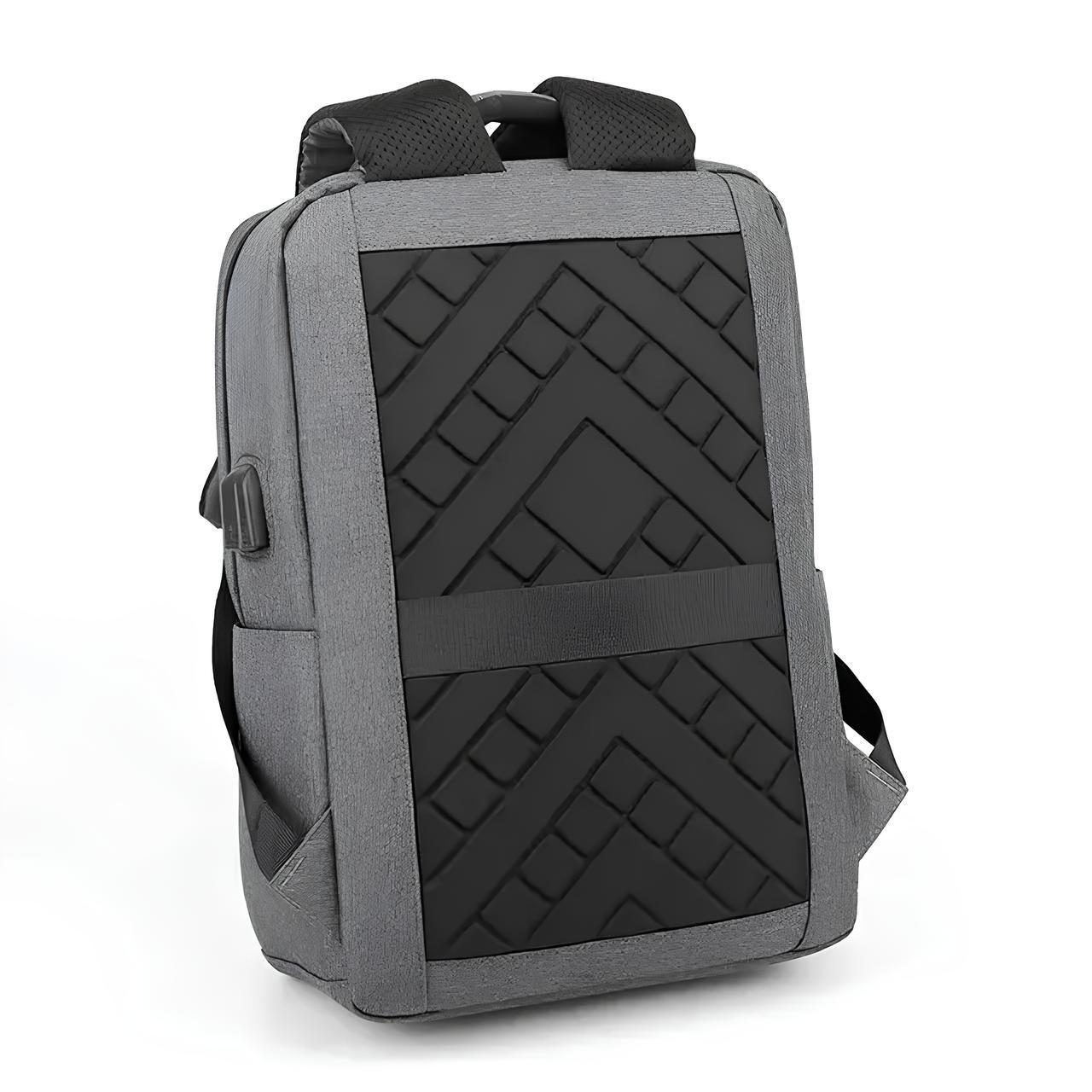 Рюкзак городской с отделением для ноутбука серый рюкзак из ткани школьные рюкзаки и портфели PMX - фото 5 - id-p2108317269