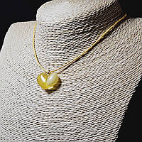 Кулон підвіска Серце 100% натуральний бурштин вага 2,6г