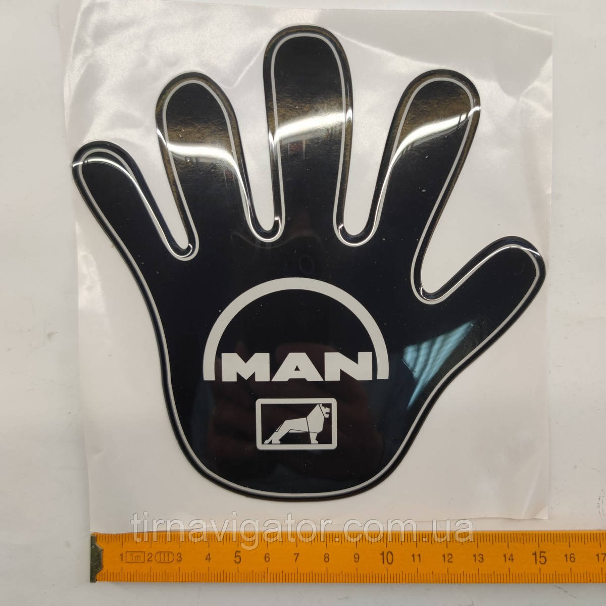 Наклейка рука MAN декоративна (об'ємна), фото 1