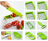 Апарат для нарізки овочів Овочерізки, яйцерізки Ручна овочерізка слайсер nicer dicer plus PMX