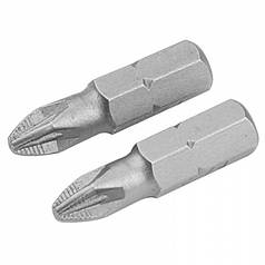 Биты S2A крестовые PZ 2х25 мм, 2 шт блистер SCK