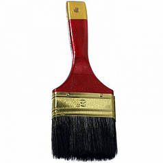 Пензель флейцовий для лаку ручка 3" Зеніт SCK