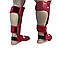 Захист гомілки та стопи, накладки на ноги для єдиноборств Hard Touch червона, фото 3