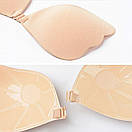 Флай бра силіконовий ліфчик без бретелів, Невидимий бюстгальтер Fly Bra, Силіконовий невидимий бюстгальтер, фото 4
