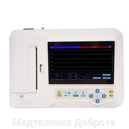 Електрокардіограф ECG600G з кольоровим сенсорним дисплеєм, укомплектований сумкою