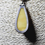 Кулон підвіска 100% натуральний пейзажний бурштин вага 4 г, фото 3