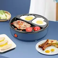 Компактная электро сковорода-гриль для готовки разогрева разморозки и тушения с антипригарным покрытием hop