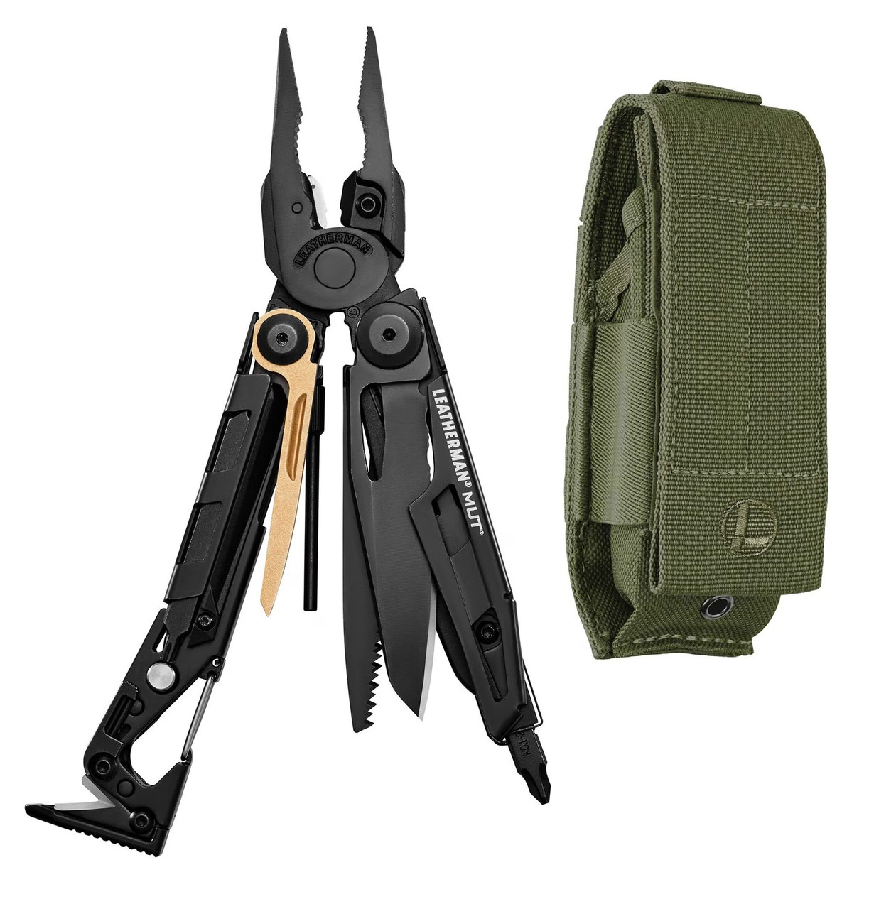 Мультитул LEATHERMAN Mut Black, чохол на Molle олива