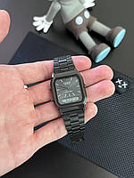 Наручные электронные часы Casio Retro AQ230 / Черные