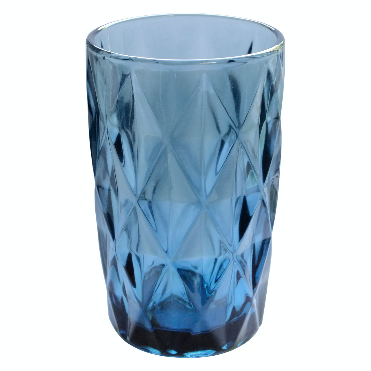 Стакан из цветного стекла синий декоративный - фото 1 - id-p573835563