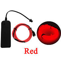 Светодиодная лента RESTEQ красная провод 3м LED неоновый свет с контроллером