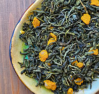 Куркума зеленый чай с цукатами и пряностями 50 грамм