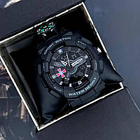 Годинник наручний Patriot 005BKSU ЗСУ Чорні Паракордовий ремінець Black + Коробка.