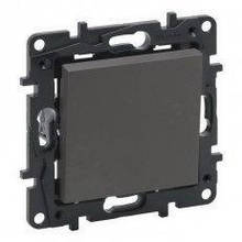 NILOE STEP Перемикач одноклавішний перехресний 10А гвинтові клеми, колір Сталь