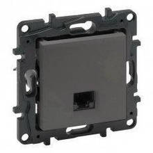 NILOE STEP Розетка інформаційна RJ45 CAT5e UTP, колір Сталь