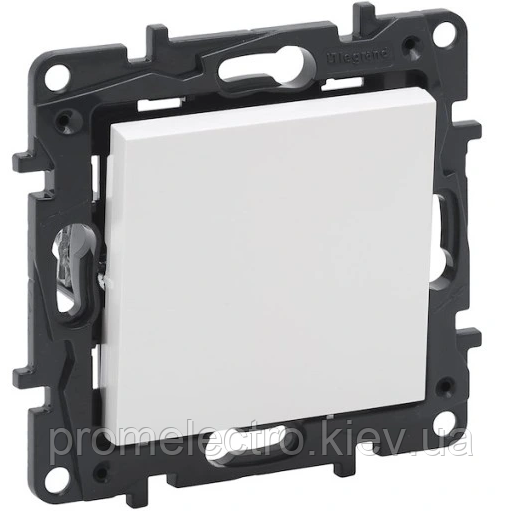 NILOE STEP Розетка комбінована TV тип F та RJ45 CAT6 UTP, колір Білий