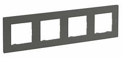 NILOE STEP Рамка 4-постова, колір Сталь