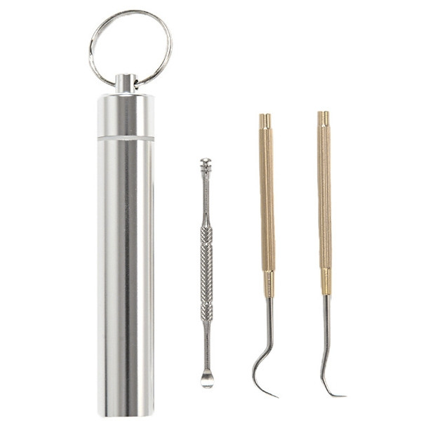 Брелок-набір гачків та шкребків у контейнері