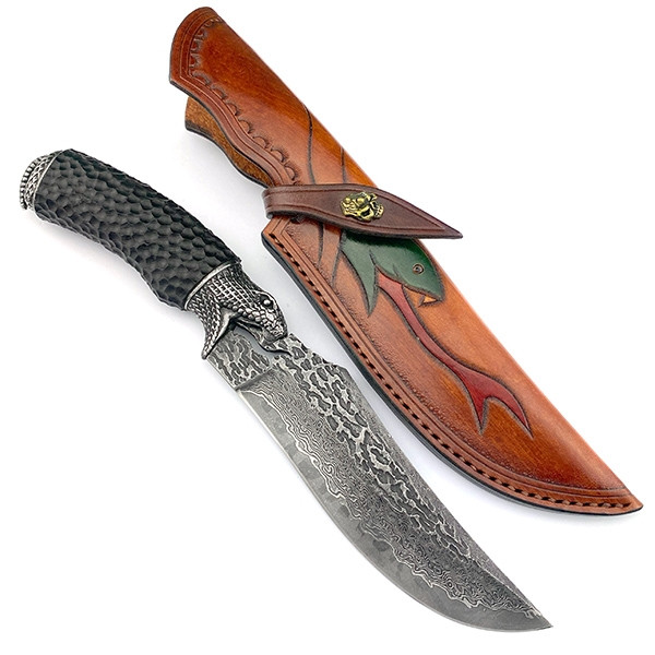 Ніж Snake Damascus Fixed