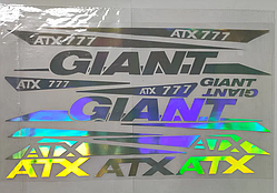 Наклейки на раму велосипеда GIANT  (36х21)см