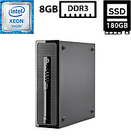 Компьютер HP ProDesk 400 G1 SFF/Intel Xeon E3-1225 v3 3.20GHz (4/4, 8MB)/8GB DDR3/SSD 180GB/Intel HD Graphics