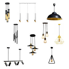 Підвісні світильники та люстри LOFT