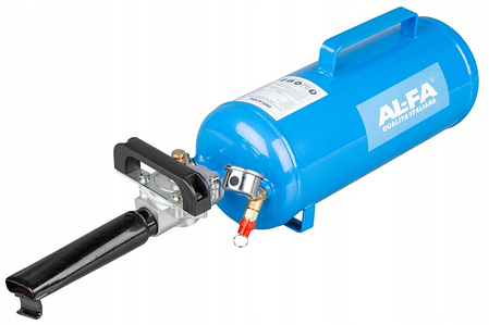 Бустер інфлятор для ударного накачування шин  AL-FA  10 бар, Ємність резервуара - 12 л, фото 1