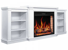 Декоративний електричний камін з порталом, камінокомплект з обігрівом ArtiFlame Parliament AF28S Білий, фото 4