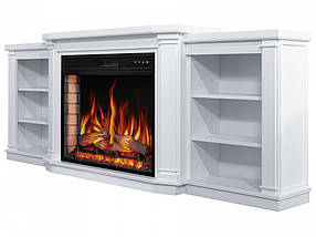 Декоративний електричний камін з порталом, камінокомплект з обігрівом ArtiFlame Parliament AF28S Білий, фото 5