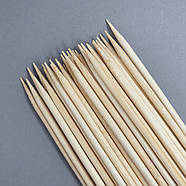 Дерев'яні шпажки (бамбукові палички) 25 см — 100 шт, фото 2