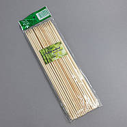 Дерев'яні шпажки (бамбукові палички) 25 см — 100 шт, фото 3