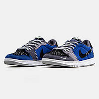 Кроссовки мужские синие Nike Air Jordan 1 Low Voodoo Alternate Zion